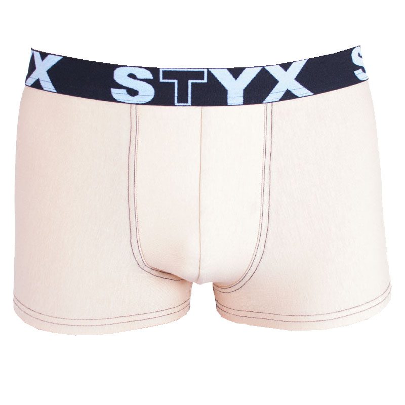 Pánské boxerky Styx sportovní guma béžové (G3) L, trenky / trenýrky