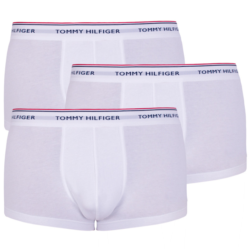 3PACK pánské boxerky Tommy Hilfiger bílé (1U87903841 100) XXL, trenky / trenýrky