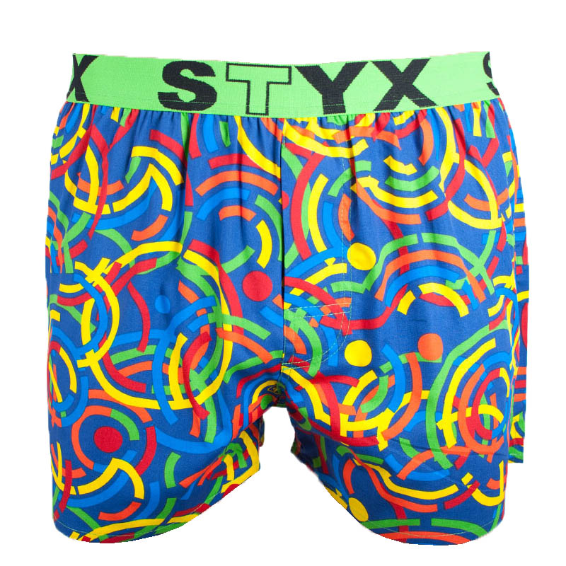 Pánské trenky Styx art sportovní guma barevné (B659)  XL, trenýrky