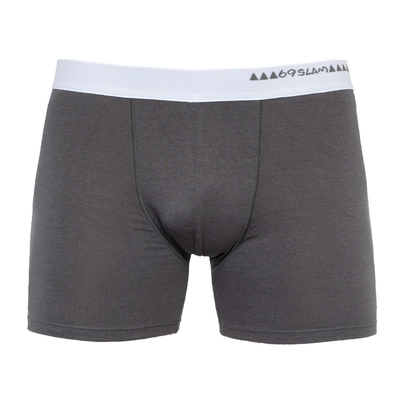 Pánské boxerky 69SLAM fit bamboo dark grey (MBWDG-BB) L, trenky / trenýrky