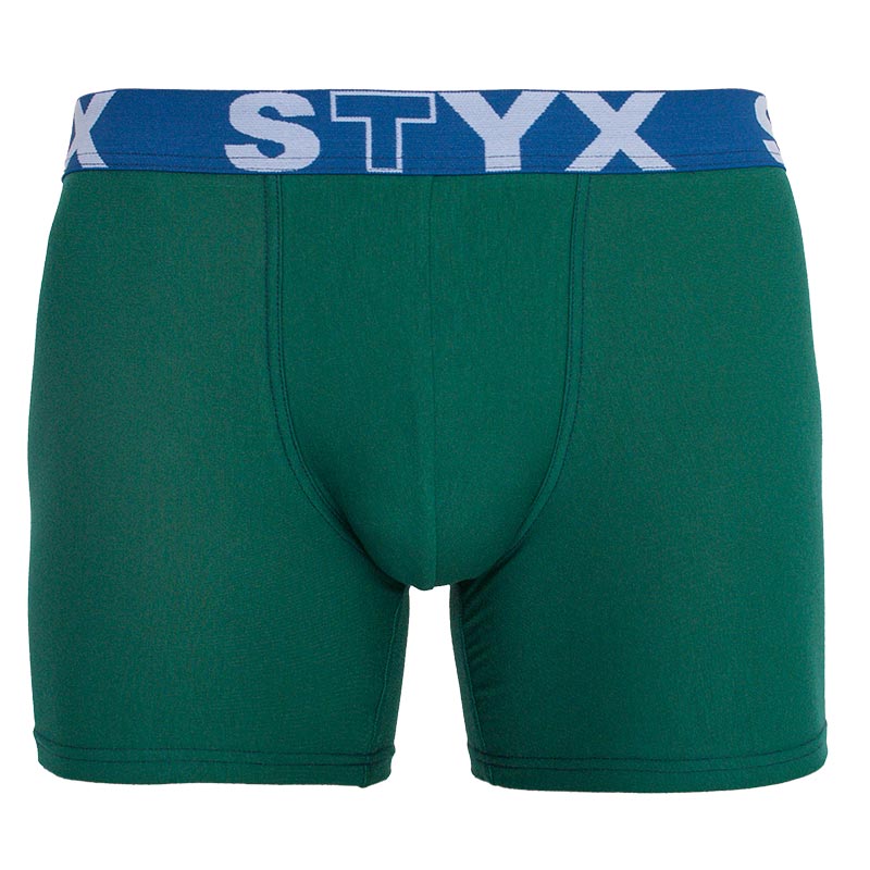 Pánské boxerky Styx long sportovní guma tmavě zelené (U1066) L, trenky / trenýrky