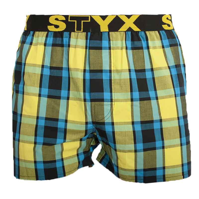 Pánské trenky Styx sportovní guma vícebarevné (B825) XXL, trenýrky