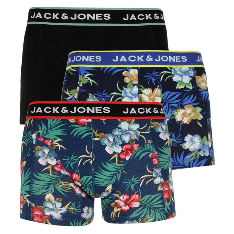 3PACK pánské boxerky Jack and Jones vícebarevné (12171253) L