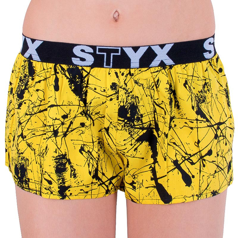 Dámské trenky Styx art sportovní guma Jáchym žluté (T751) XL, trenýrky