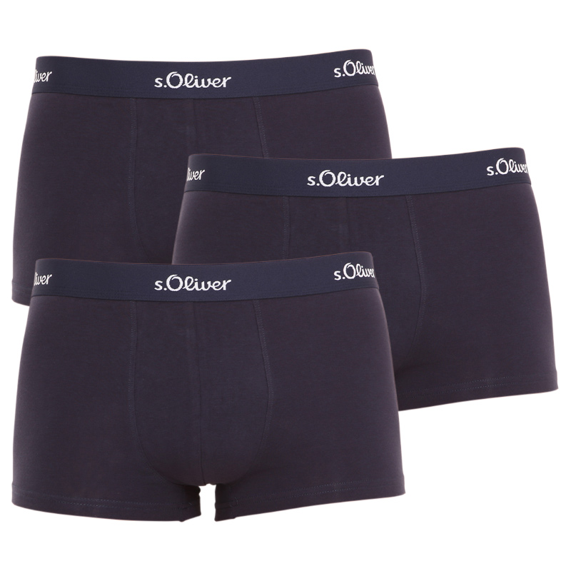 3PACK pánské boxerky S.Oliver tmavě modré (JH-34H-18617715) XXL, trenky / trenýrky