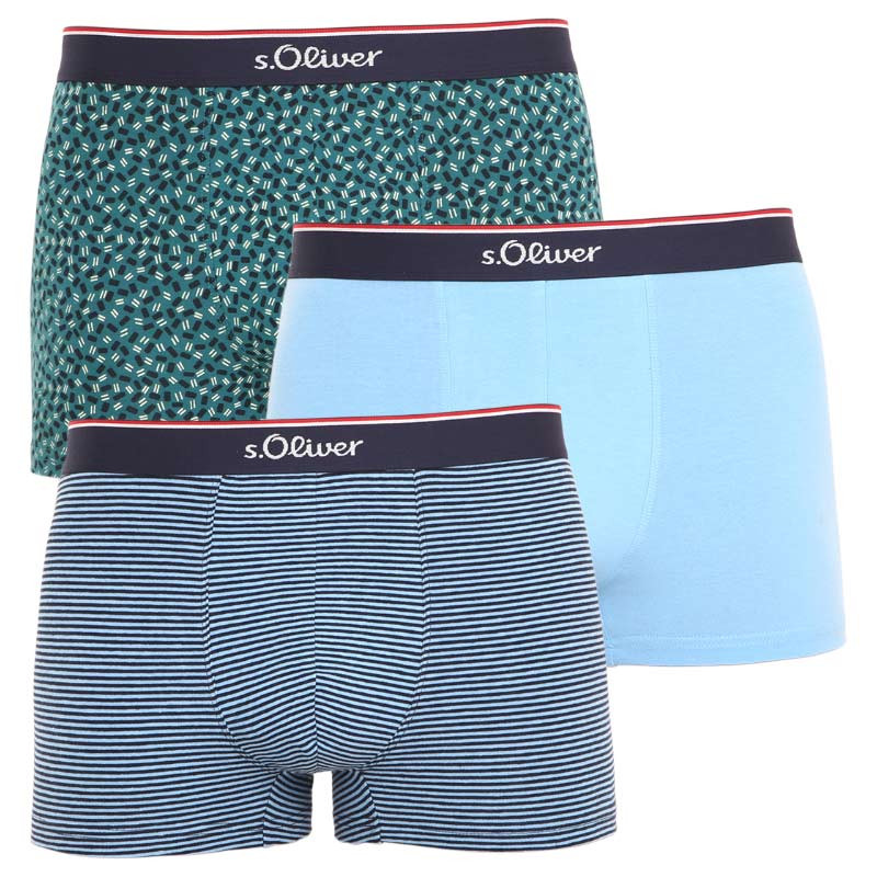 3PACK pánské boxerky S.Oliver vícebarevné (JH-35B-73875114) XL