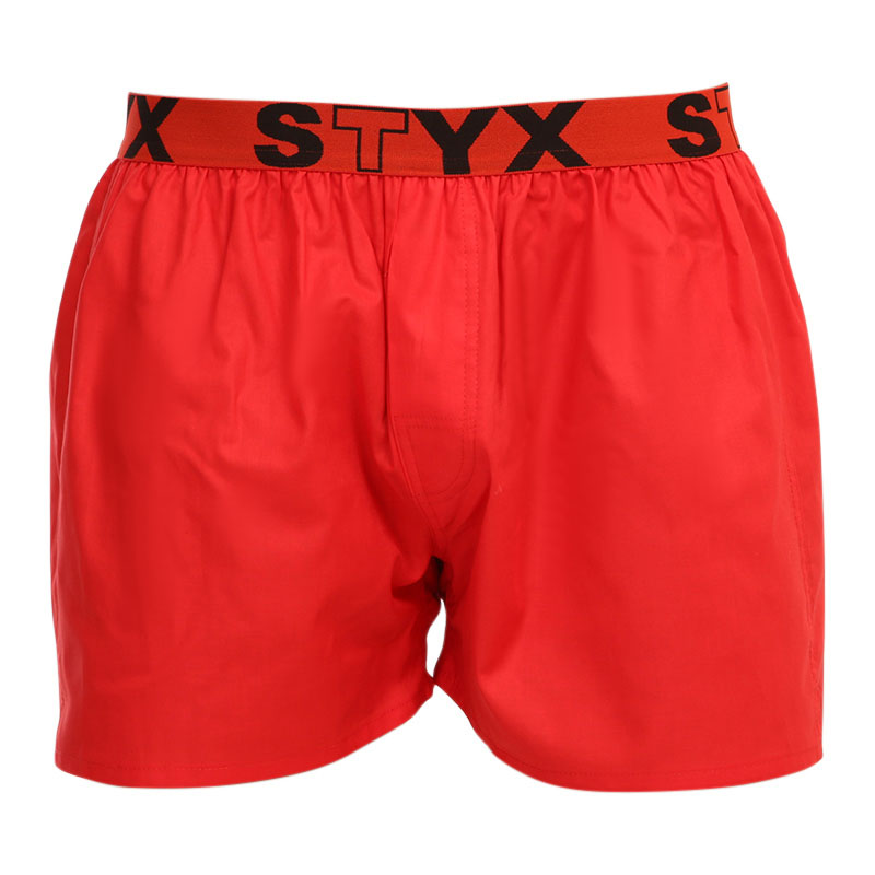 Pánské trenky Styx sportovní guma červené (B1064) XXL, trenýrky