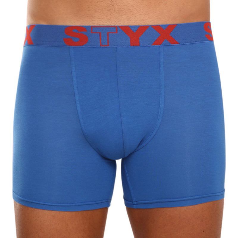 3PACK pánské boxerky Styx long sportovní guma modré (U9676869) XL, trenky / trenýrky.
Boxerky Styx jsou skvělou volbou, pokud máš rád pohodlné a kvalitní pánské spodní prádlo.
Boxerky Styx s přívlastkem „sport“ jsou vytvořeny z kombinace bavlny, antibakteriálního modalu a elastanu, jsou velice pohodlné na celodenní nošení a aktivity všeho druhu.
A jak je to s praním?
Více se dozvíš v klasických informacích o produktu.