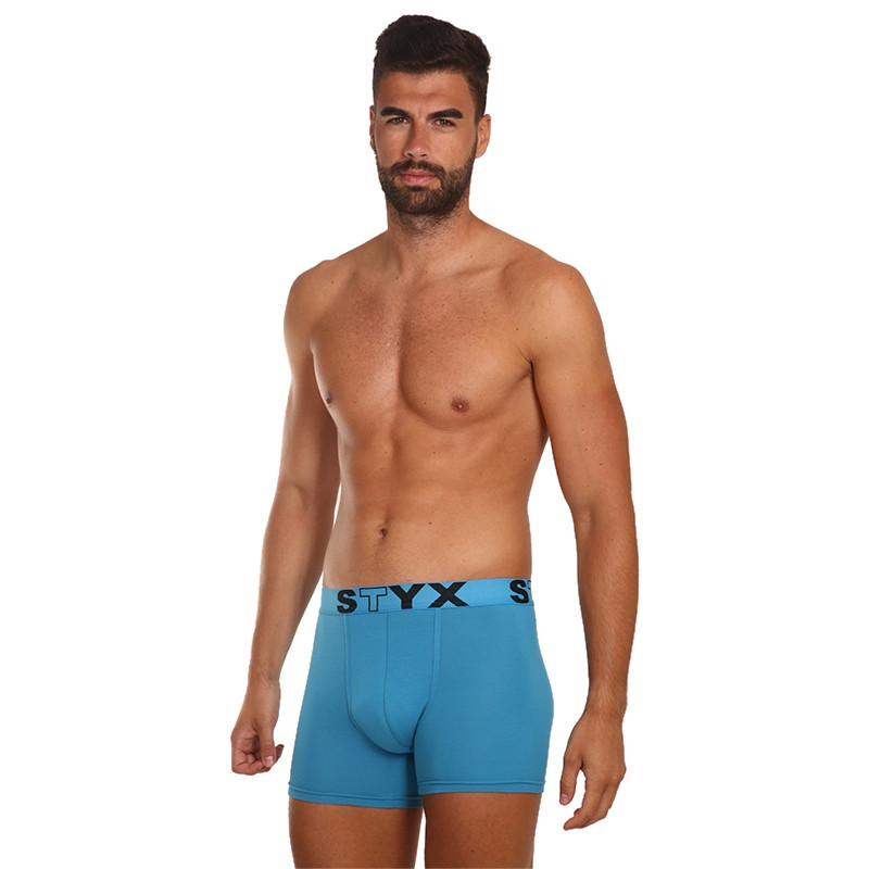 3PACK pánské boxerky Styx long sportovní guma modré (U9676869) XL, trenky / trenýrky.
Boxerky Styx jsou skvělou volbou, pokud máš rád pohodlné a kvalitní pánské spodní prádlo.
Boxerky Styx s přívlastkem „sport“ jsou vytvořeny z kombinace bavlny, antibakteriálního modalu a elastanu, jsou velice pohodlné na celodenní nošení a aktivity všeho druhu.
A jak je to s praním?
Více se dozvíš v klasických informacích o produktu.