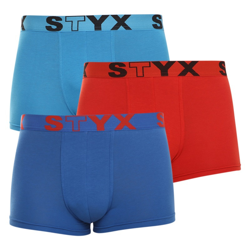 3PACK pánské boxerky Styx sportovní guma vícebarevné (G9676964) M, trenky / trenýrky.
Boxerky Styx jsou skvělou volbou, pokud máš rád pohodlné a kvalitní pánské spodní prádlo.
Boxerky Styx s přívlastkem „sport“ jsou vytvořeny z kombinace bavlny, antibakteriálního modalu a elastanu, jsou velice pohodlné na celodenní nošení a aktivity všeho druhu.
A jak je to s praním?
Více se dozvíš v klasických informacích o produktu.