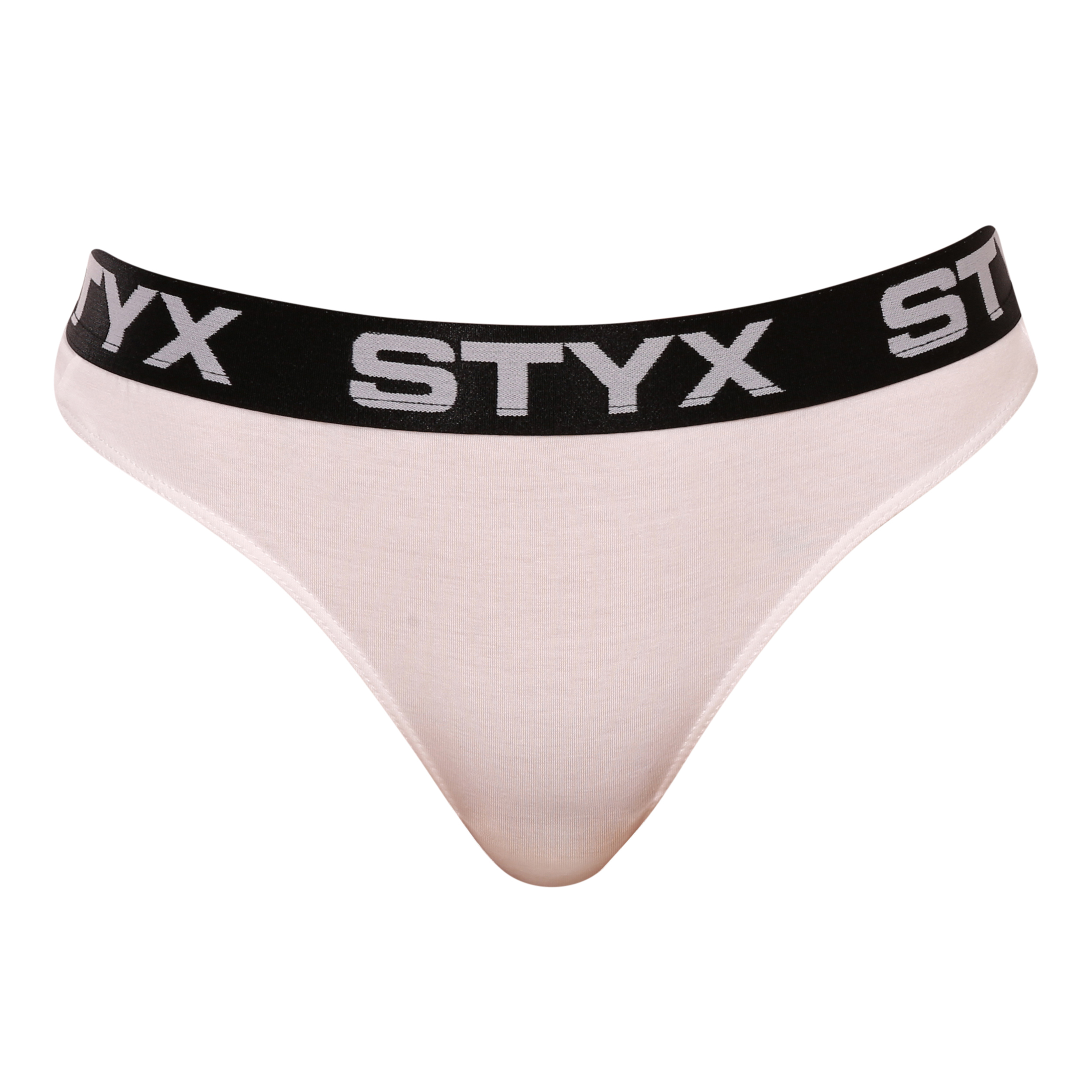 Dámská tanga Styx sportovní guma bílá (IT1061) XL