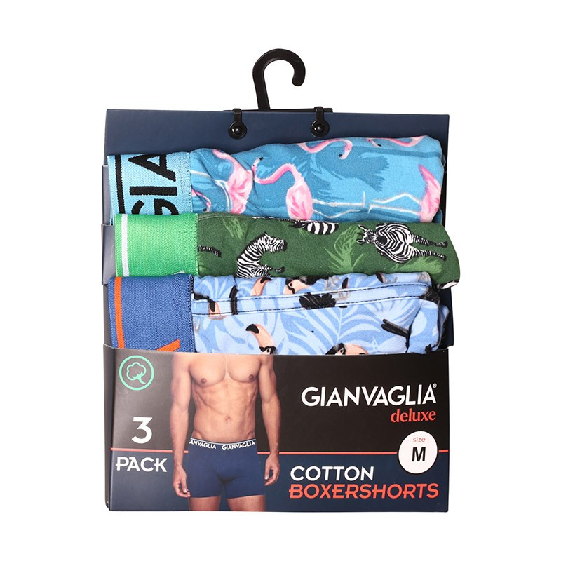 3PACK pánské boxerky Gianvaglia vícebarevné (GVG-5501) XL, trenky / trenýrky.
Hledáte kvalitní, ale zároveň cenově dostupné boxerky?
          
Boxerky Gianvaglia jsou vyrobeny z příjemného materiálu, mají moderní střih, který perfektně padne na každodenní nošení.