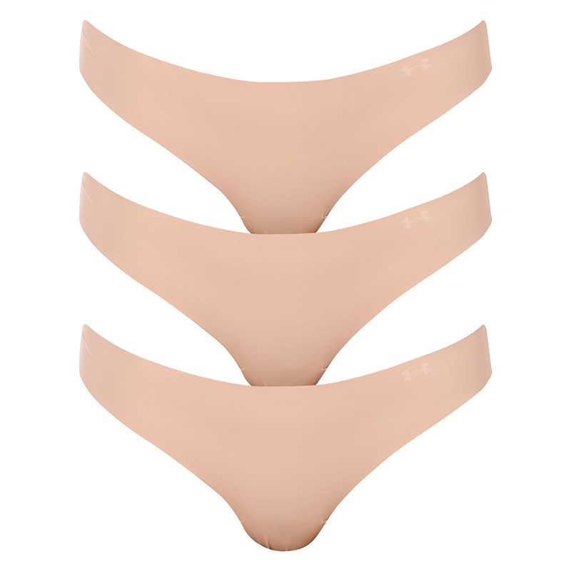 3PACK dámská tanga Under Armour béžové (1325615 249) L