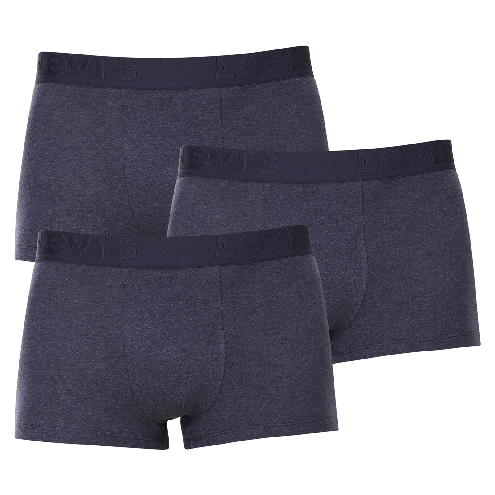 3PACK pánské boxerky Levis modré (905042001 008) XL, trenky / trenýrky