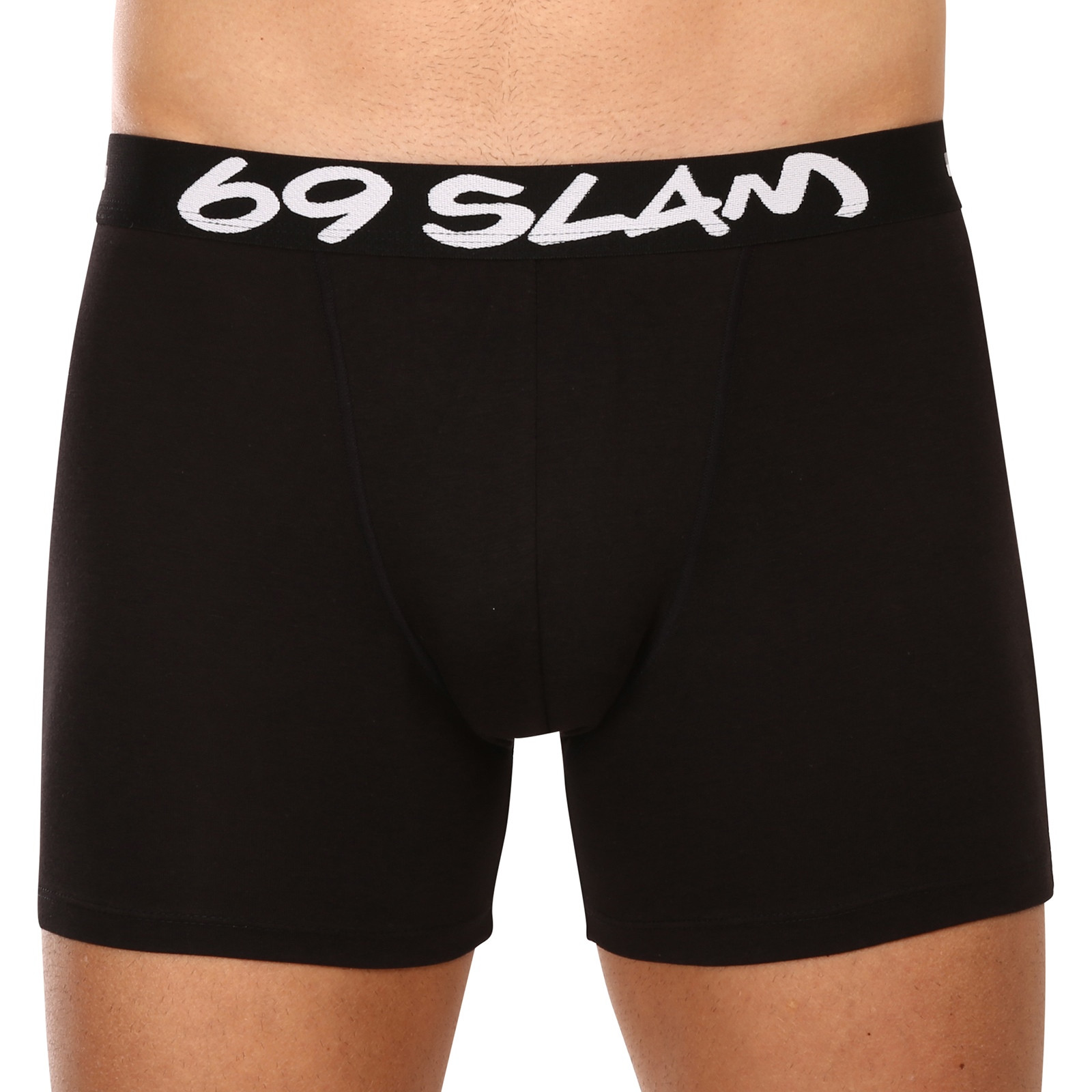 Pánské boxerky 69SLAM fit bamboo plain (MBVPLN-BK) XXL, trenky / trenýrky