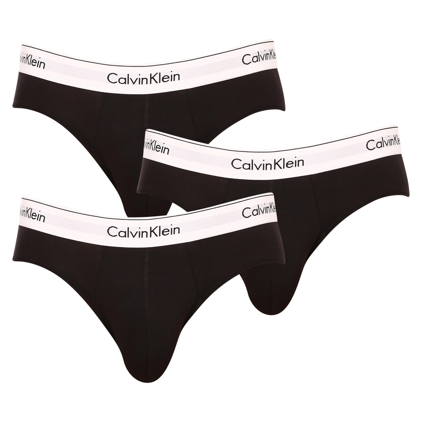 3PACK pánské slipy Calvin Klein černé (NB2379A-001) XL