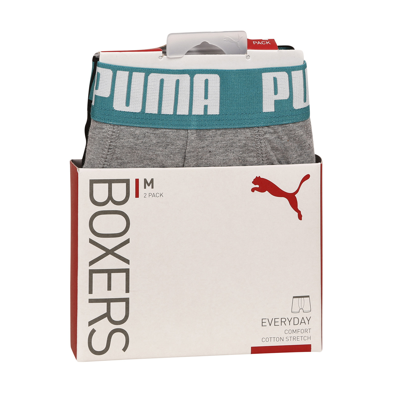 2PACK pánské boxerky Puma vícebarevné (521015001 047) S, trenky / trenýrky.
Boxerky Puma patří do kategorie pánského spodního prádla, které přes svou kvalitu vyčnívají svou velice dostupnou cenou.
 
Boxerky Puma jsou ušity z bavlny s příměsí elastanu, díky tomu skvěle sedí a nikde se nezařezávají.
A jak je to s praním?