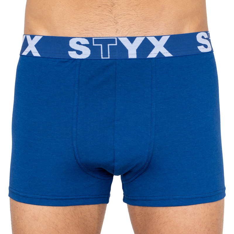 3PACK pánské boxerky Styx sportovní guma nadrozměr modré (3R96879) 3XL, trenky / trenýrky.
Boxerky Styx jsou skvělou volbou, pokud máš rád pohodlné a kvalitní pánské spodní prádlo.
Boxerky Styx s přívlastkem „sport“ jsou vytvořeny z kombinace bavlny, antibakteriálního modalu a elastanu, jsou velice pohodlné na celodenní nošení a aktivity všeho druhu.
A jak je to s praním?
Více se dozvíš v klasických informacích o produktu.