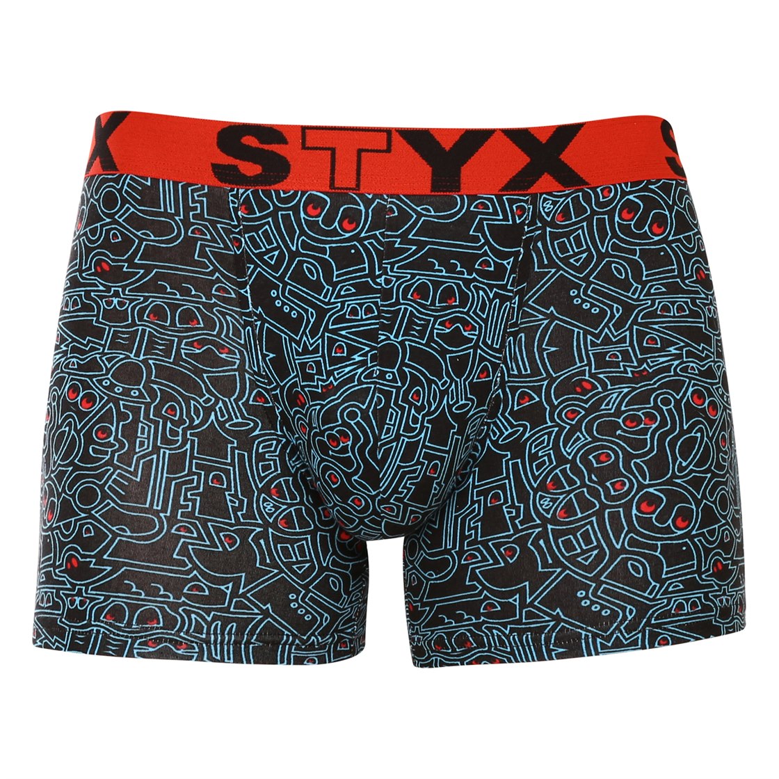 Pánské boxerky Styx long art sportovní guma doodle (U1256) S, trenky / trenýrky