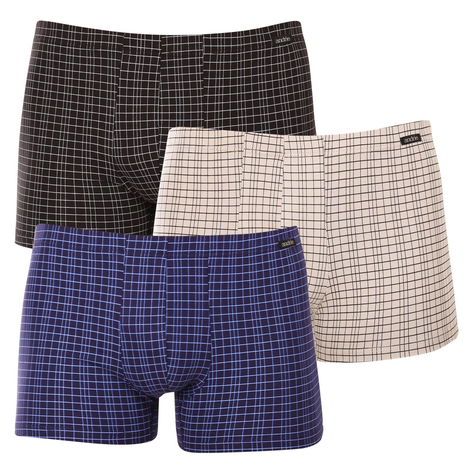 3PACK pánské boxerky Andrie vícebarevné (PS 5742) 3XL, trenky / trenýrky