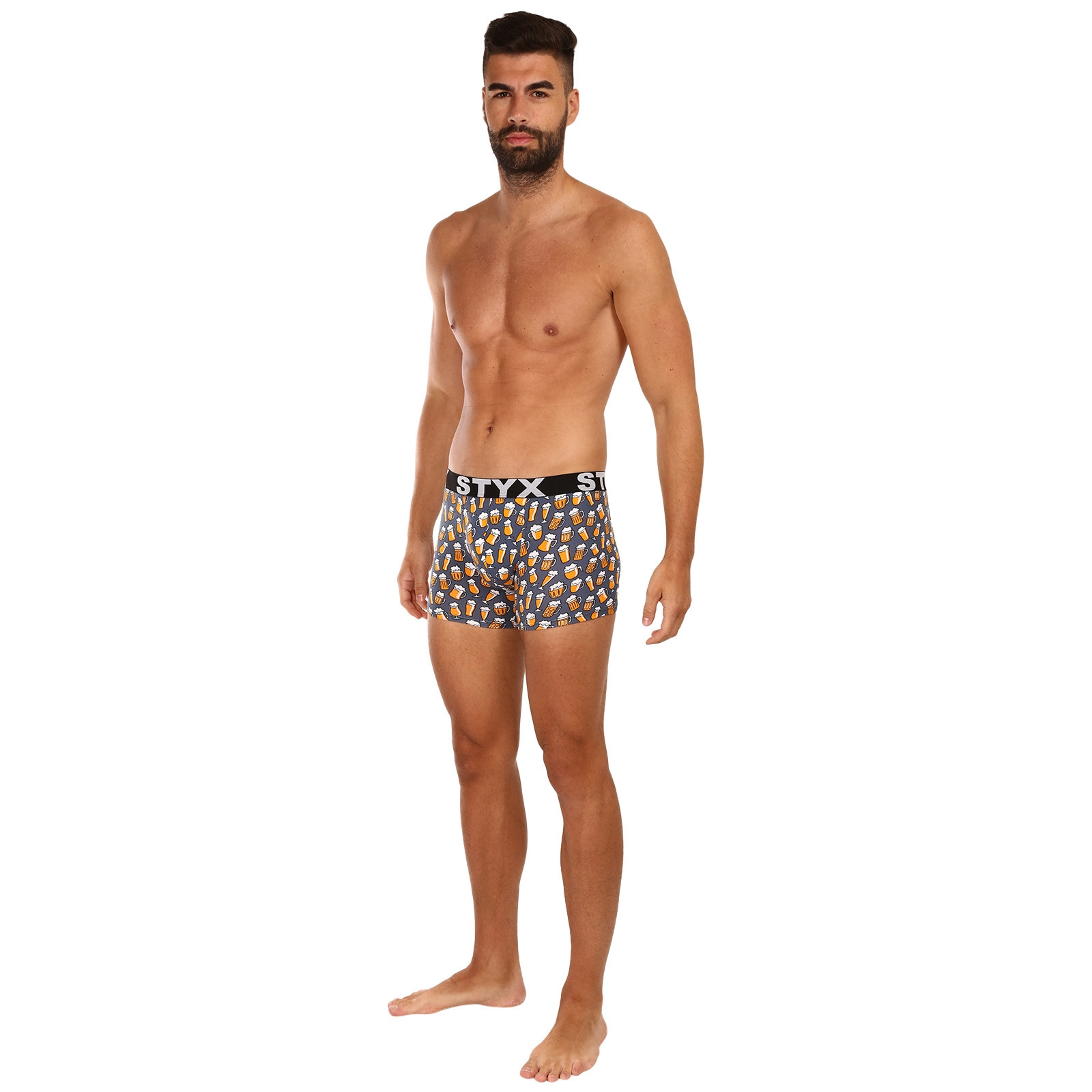 6PACK pánské boxerky Styx long art sportovní guma vícebarevné (6U12697124) XL, trenky / trenýrky.