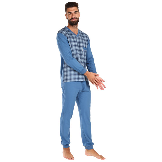 Pánské pyžamo Foltýn nadrozměr modré (FPDN16)