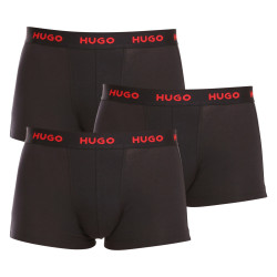 3PACK pánské boxerky HUGO černé (50469766 994)