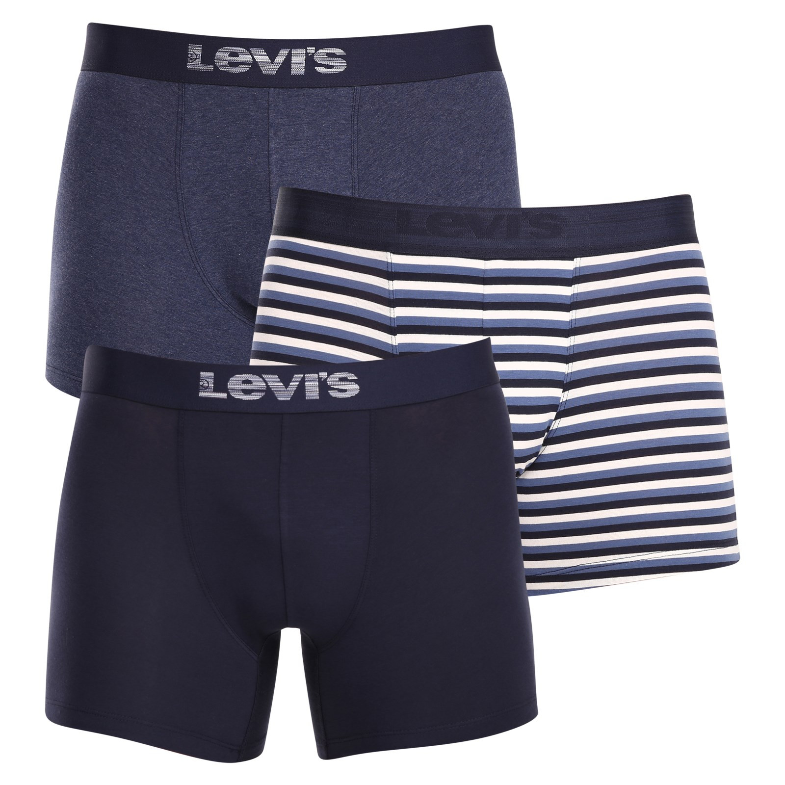 3PACK pánské boxerky Levis vícebarevné (701224661 001) L, trenky / trenýrky