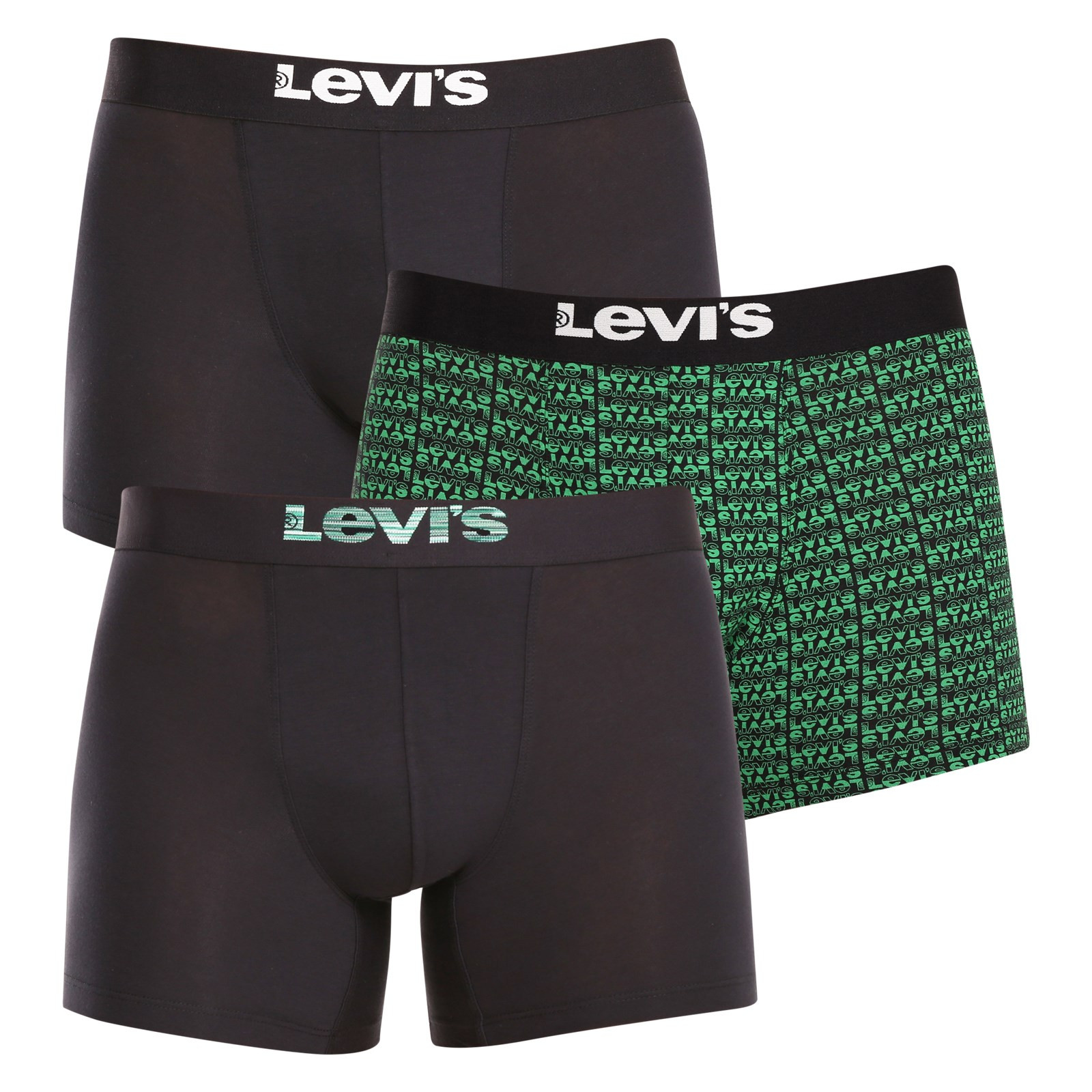 3PACK pánské boxerky Levis vícebarevné (701224664 001) XXL, trenky / trenýrky