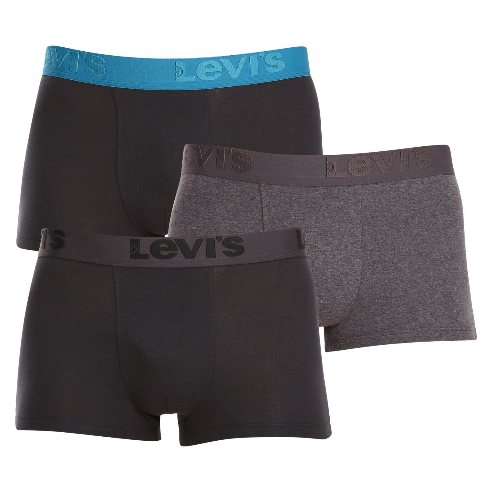 3PACK pánské boxerky Levis vícebarevné (905042001 023) L, trenky / trenýrky