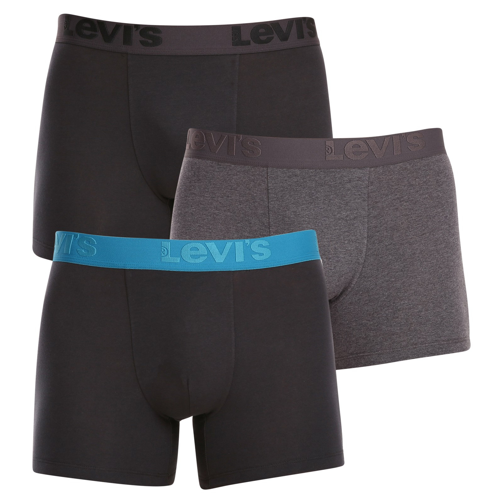 3PACK pánské boxerky Levis vícebarevné (905045001 023) L, trenky / trenýrky