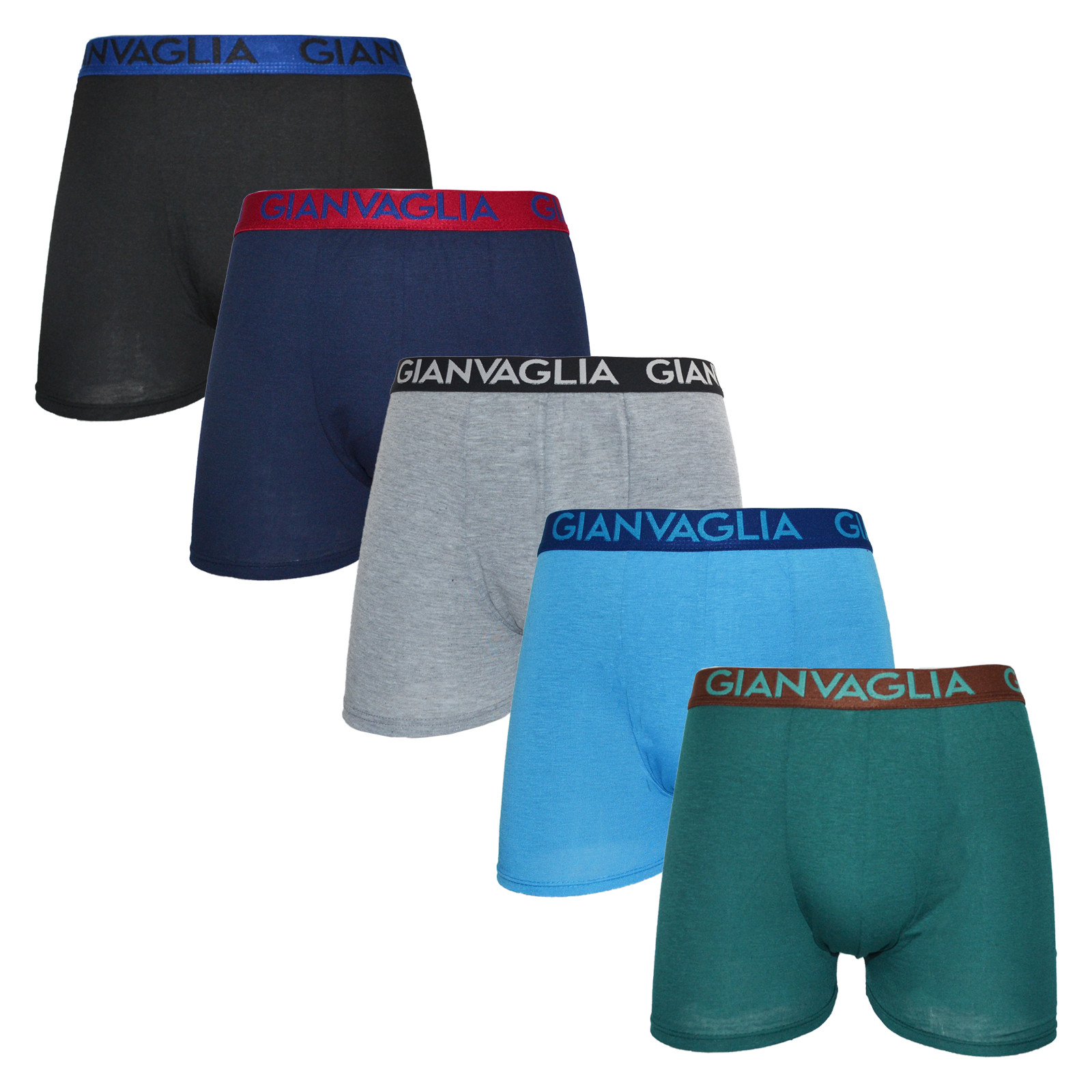 5PACK pánské boxerky Gianvaglia vícebarevné (024) L, trenky / trenýrky