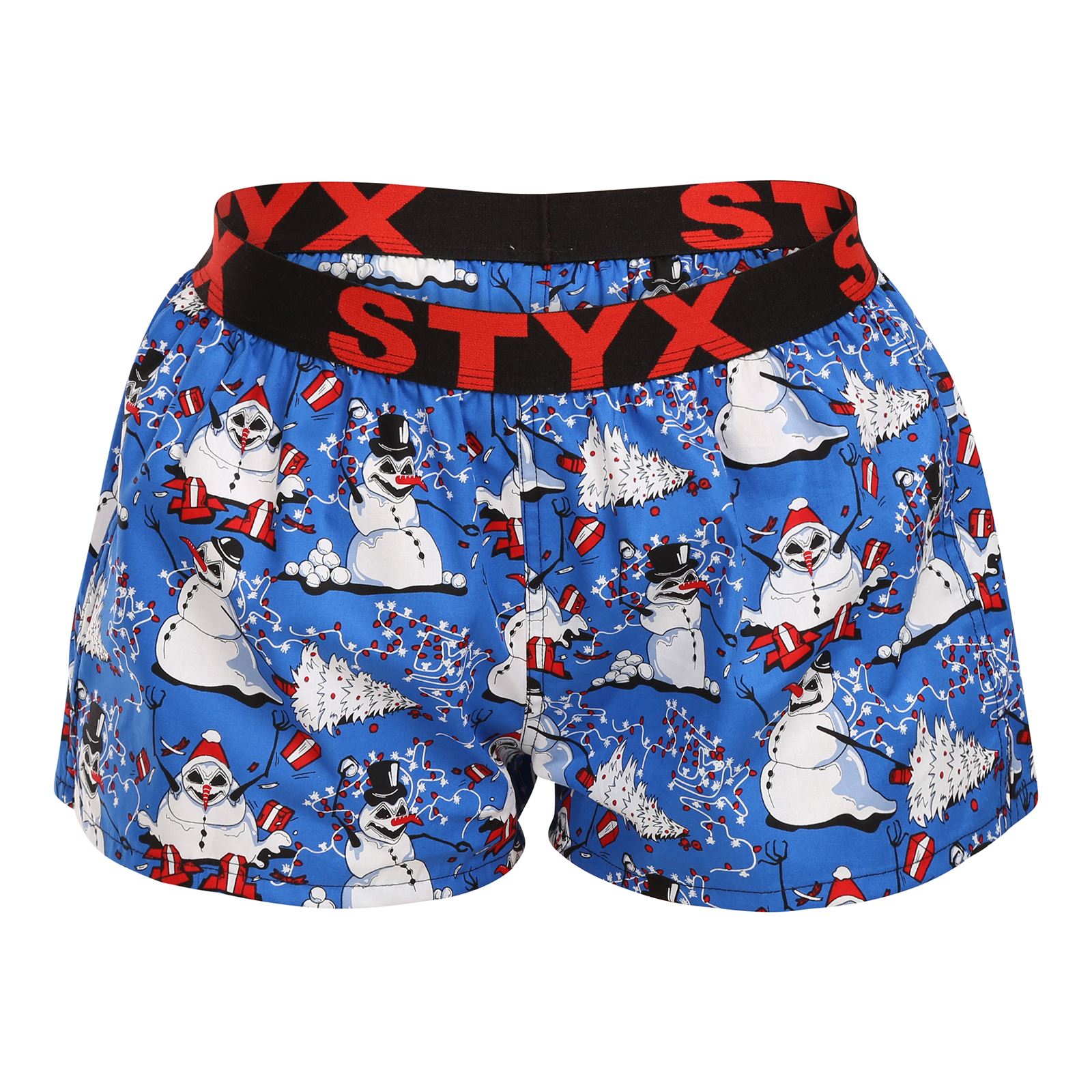 Dámské trenky Styx art sportovní guma Vánoce sněhuláci (T1751) XXL, trenýrky