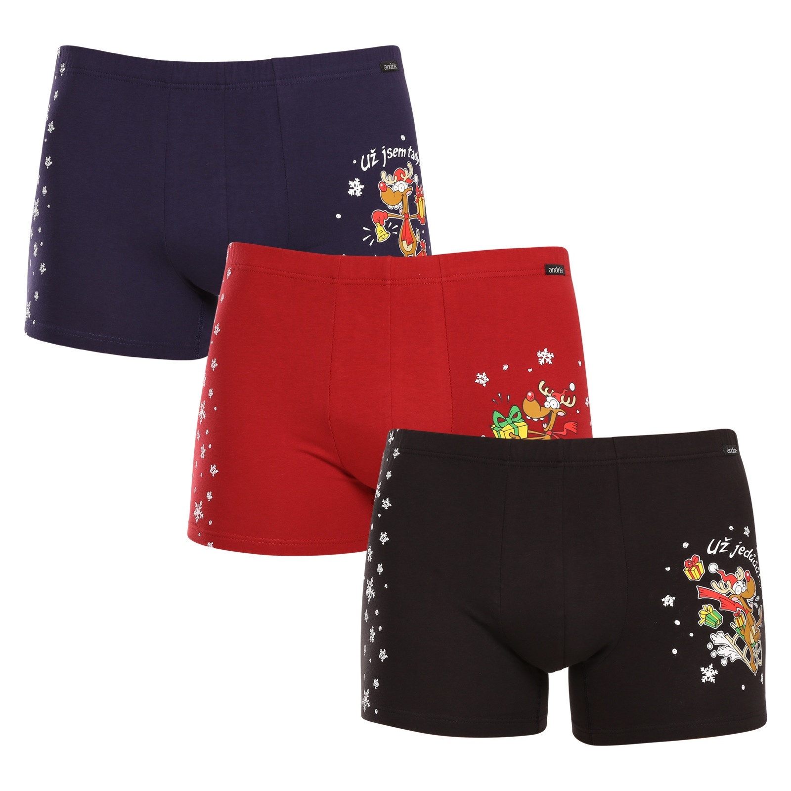 3PACK pánské boxerky Andrie vícebarevné (PS 5779) 3XL, trenky / trenýrky