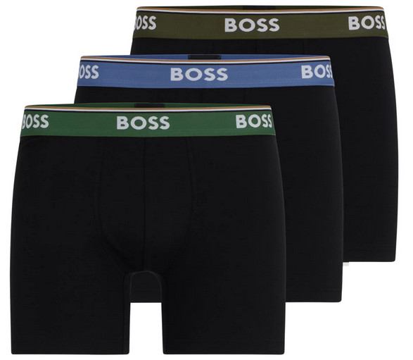 3PACK pánské boxerky BOSS černé (50508950 971) L, trenky / trenýrky