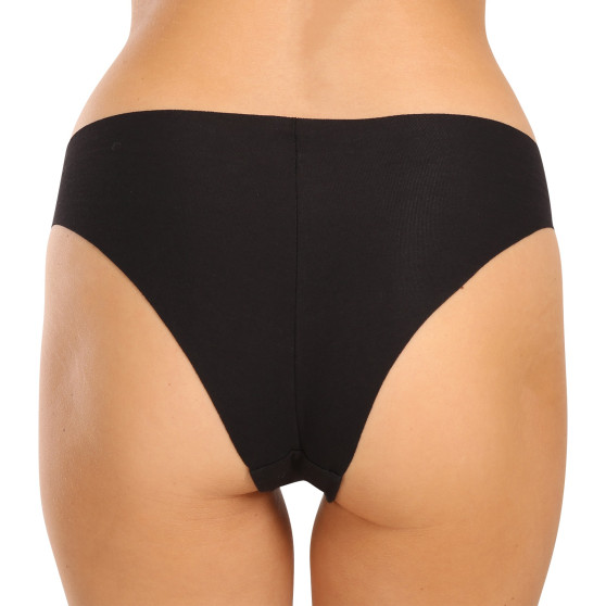 3PACK dámské kalhotky brazilky Tommy Hilfiger bezešvé černé (UW0UW03871 0SJ)