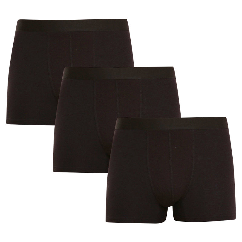 3PACK pánské boxerky Nedeto černé (3NB001) 5XL, trenky / trenýrky