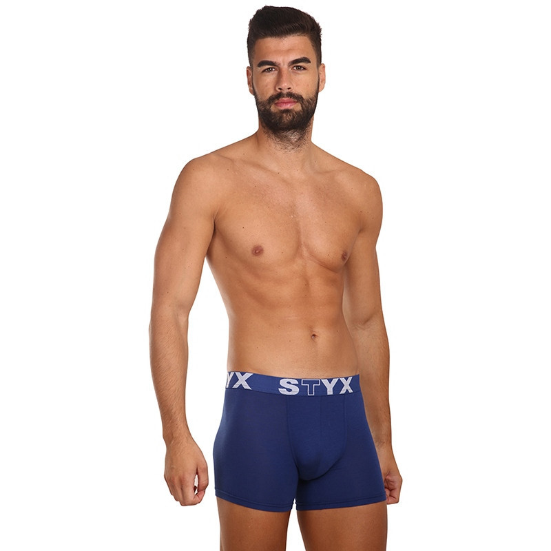 3PACK pánské boxerky Styx long sportovní guma tmavě modré (3U968) M, trenky / trenýrky.
Boxerky Styx jsou skvělou volbou, pokud máš rád pohodlné a kvalitní pánské spodní prádlo.
Boxerky Styx s přívlastkem „sport“ jsou vytvořeny z kombinace bavlny, antibakteriálního modalu a elastanu, jsou velice pohodlné na celodenní nošení a aktivity všeho druhu.
A jak je to s praním?
Více se dozvíš v klasických informacích o produktu.