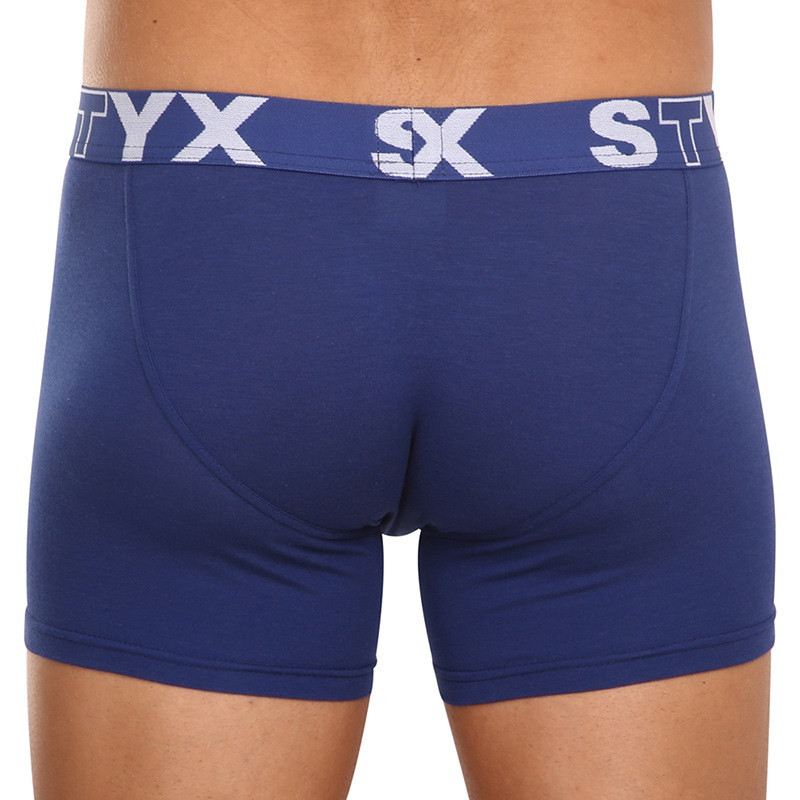 3PACK pánské boxerky Styx long sportovní guma tmavě modré (3U968) M, trenky / trenýrky.
Boxerky Styx jsou skvělou volbou, pokud máš rád pohodlné a kvalitní pánské spodní prádlo.
Boxerky Styx s přívlastkem „sport“ jsou vytvořeny z kombinace bavlny, antibakteriálního modalu a elastanu, jsou velice pohodlné na celodenní nošení a aktivity všeho druhu.
A jak je to s praním?
Více se dozvíš v klasických informacích o produktu.