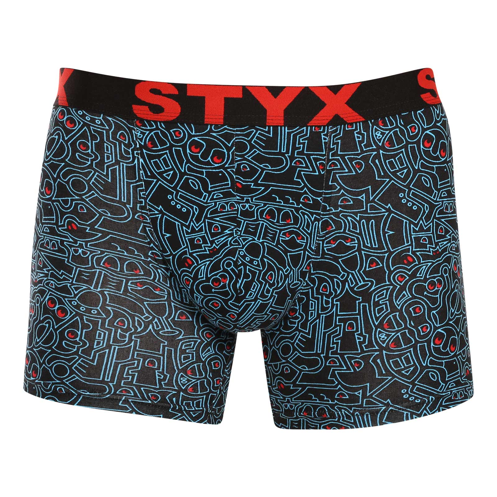 Pánské boxerky Styx long art sportovní guma doodle (U1256/2) S, trenky / trenýrky