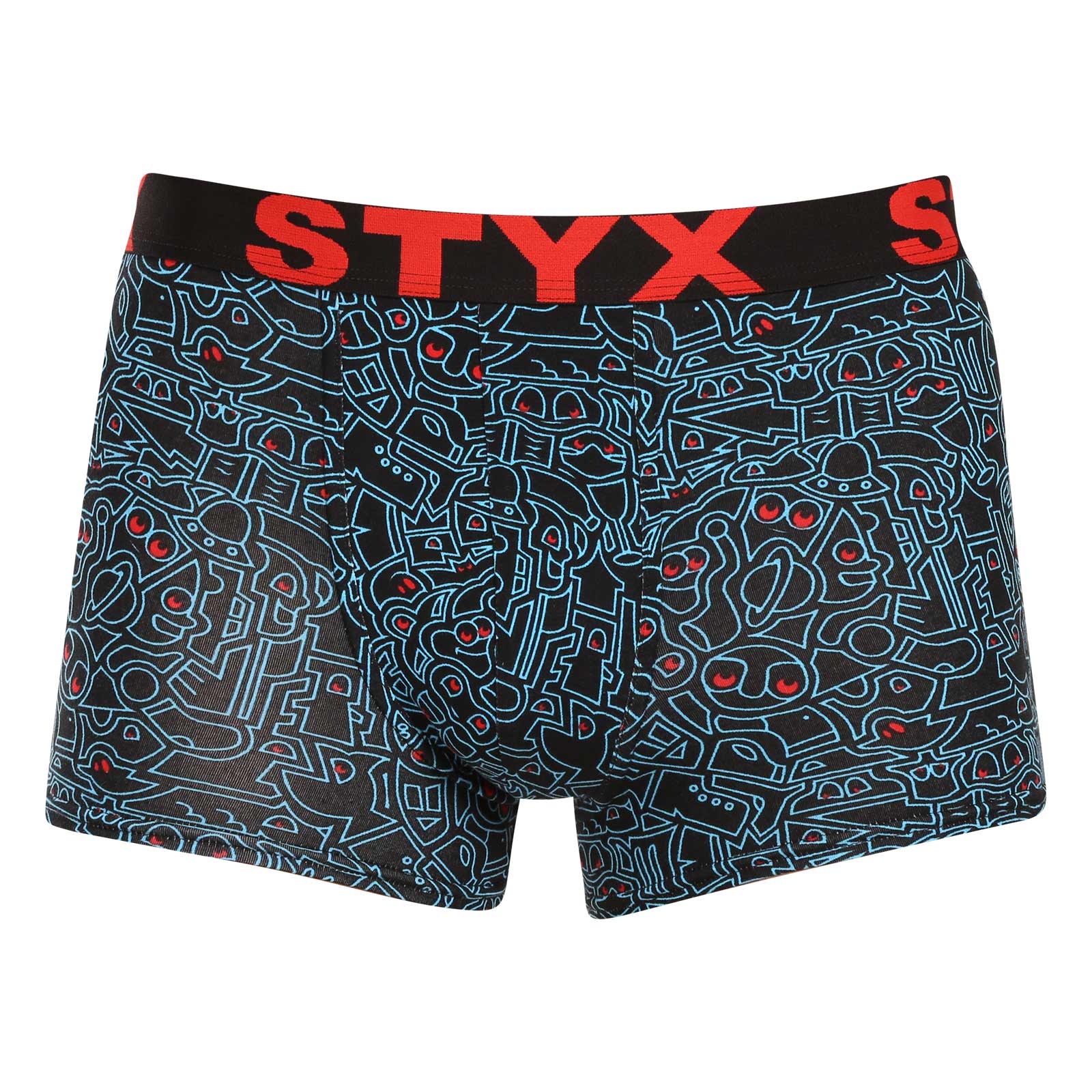 Pánské boxerky Styx art sportovní guma doodle (G1256/2) S, trenky / trenýrky