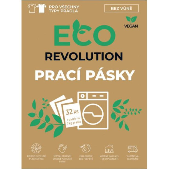 Prací pásky EcoRevolution bez vůně 32ks (ECO84697)