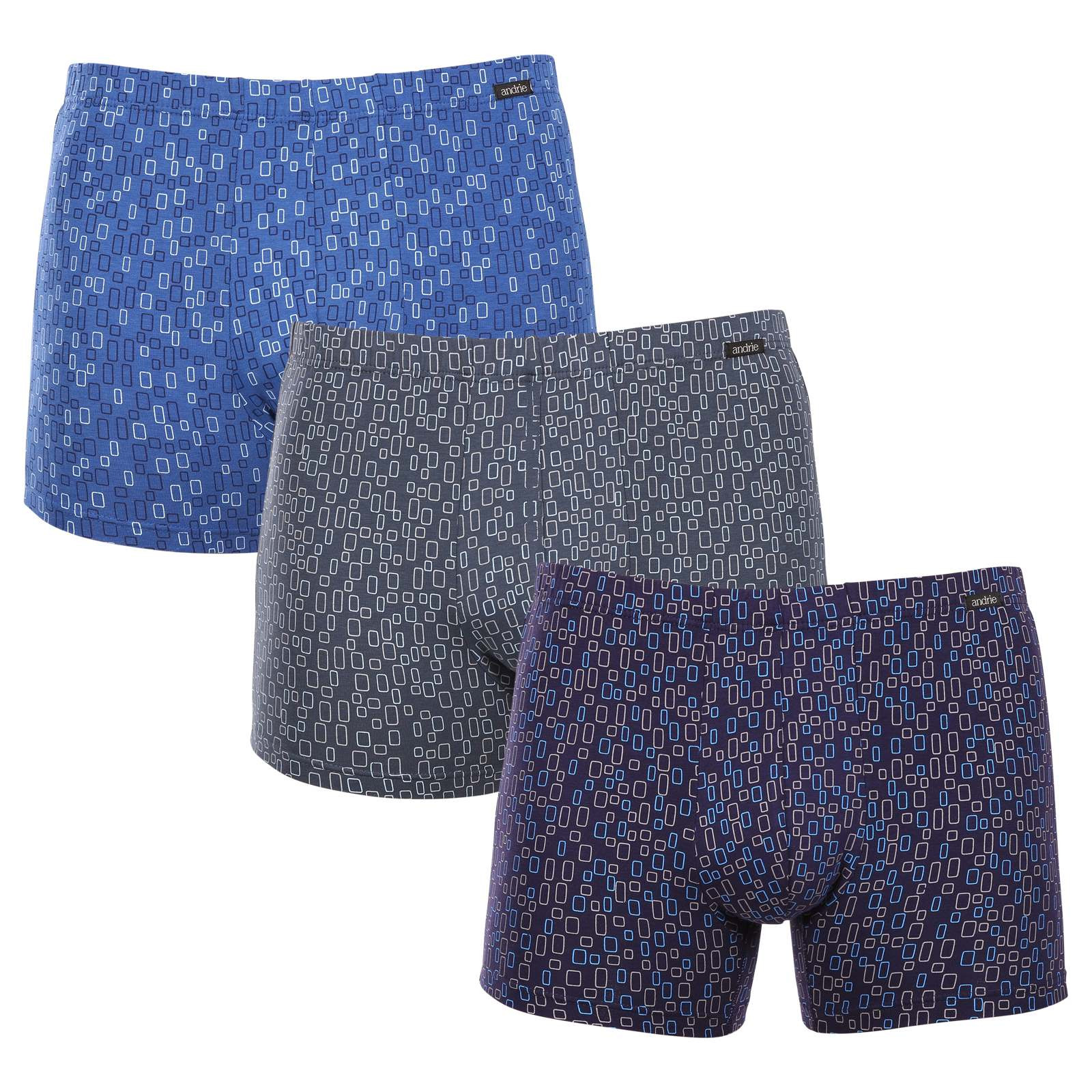 3PACK pánské boxerky Andrie vícebarevné (PS 5633) 4XL, trenky / trenýrky