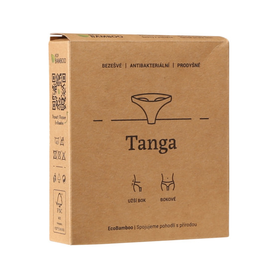 Dámská tanga Gina bambusová hnědá (05013)