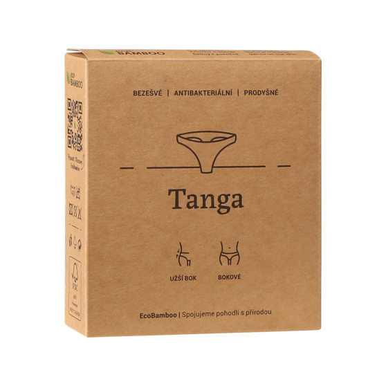 Dámská tanga Gina bambusová růžové (05013)