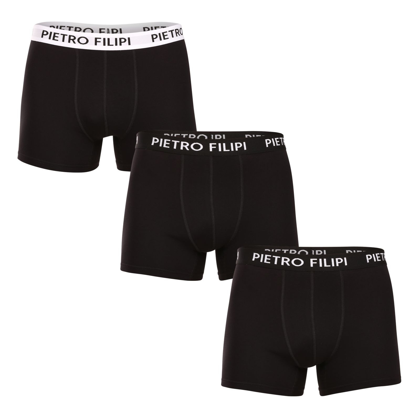 3PACK pánské boxerky Pietro Filipi černé (3BCL006) L, trenky / trenýrky.
Boxerky Pietro Filipi pro maximální pohodlí
Tyhle boxerky jsou vyrobené ze super hebkého materiálu, takže se v nich budeš cítit pohodlně celý den.
Spodní prádlo Pietro Filipi pro všechny stylové muže
Značka Pietro Filipi má na českém trhu dlouhou tradici.