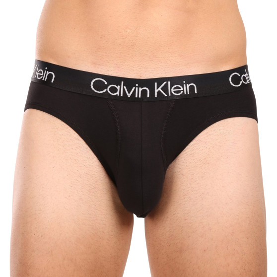 3PACK pánské slipy Calvin Klein černé (NB2969A-7VI)