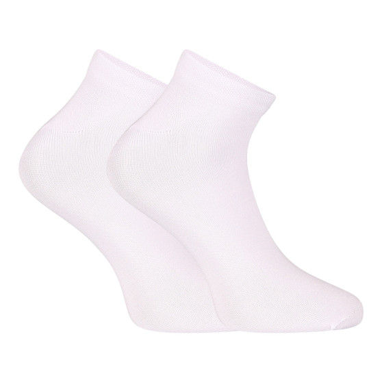 3PACK ponožky Nedeto nízké bambusové bílé (3PBN02)