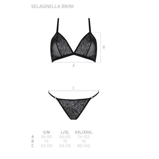 Dámský set Passion černý (Selaginella bikini)