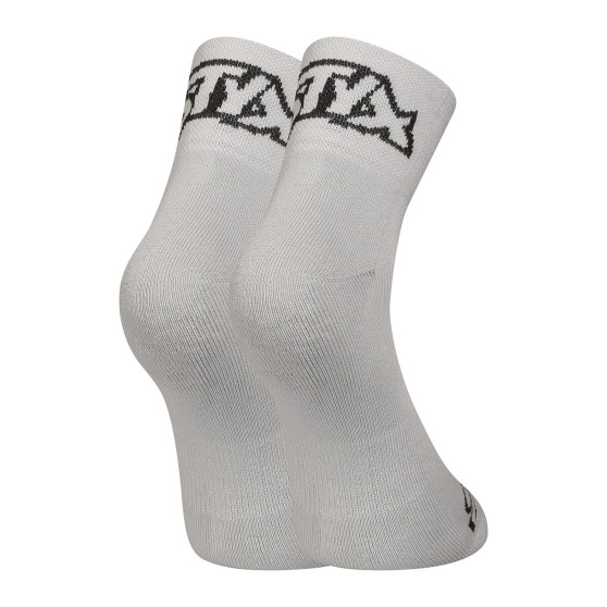 Ponožky Styx kotníkové šedé s černým logem (HK1062) 
